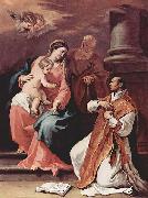 Sebastiano Ricci Heilige Familie und der Hl. Ignatius von Loyola oil painting artist